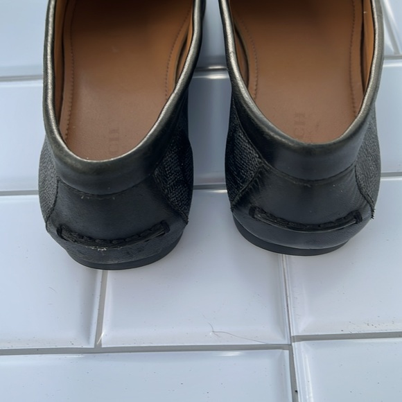 COACH Olive Signature Embossed Canvas Flat Loafers Black/Gray Brand New Sz 6B - Picture 10 of 16